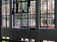 Уборка нового корпуса ОАО «Санаторий Озерный» после строительства